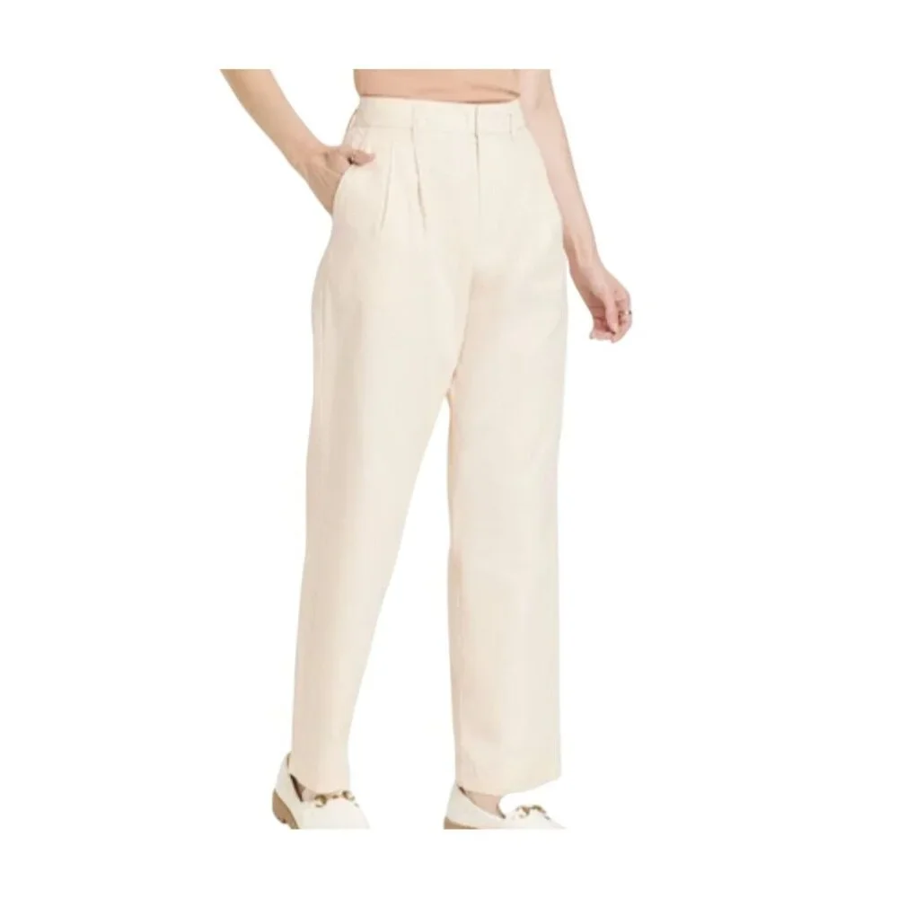 A New‎ Day Women’s High-Rise Straight-Leg Pants Size 8R Beige
